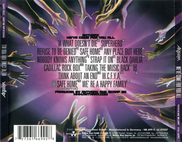 Anthrax : We've Come For You All (CD, Album)