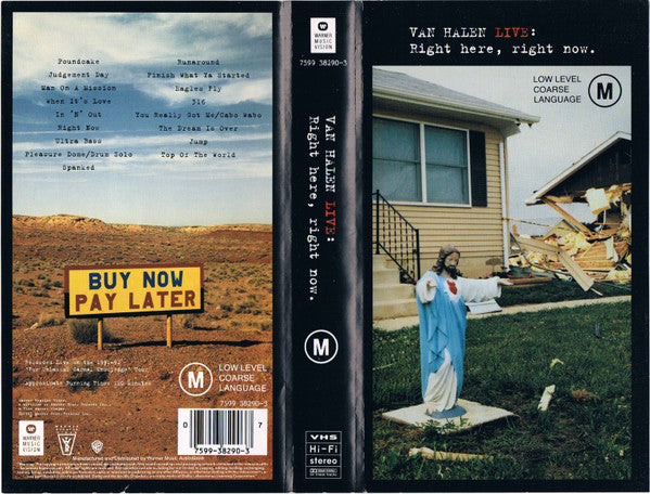 Van Halen : Right Here, Right Now. (VHS, PAL)