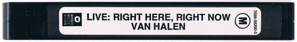 Van Halen : Right Here, Right Now. (VHS, PAL)