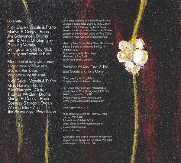 Nick Cave And The Bad Seeds* : Love Letter (CD, Single, Dig)