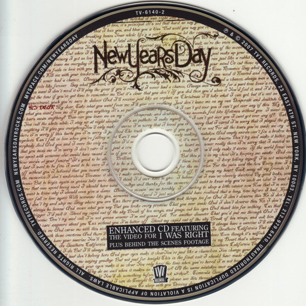 New Years Day : My Dear (CD, Album, Enh)