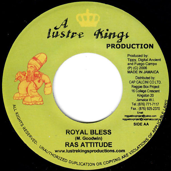 Abijah / Ras Attitude : Swept Away / Royal Bless (7")