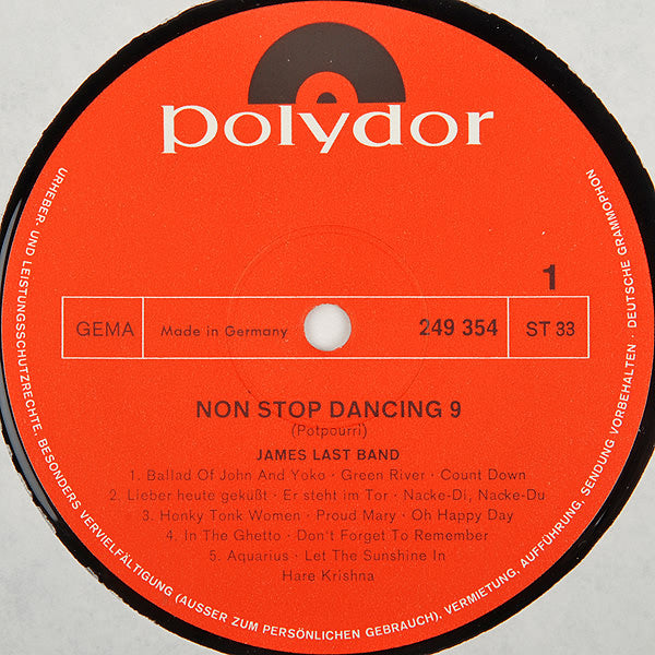 James Last : Non Stop Dancing 9 (LP, Album, Mixed)