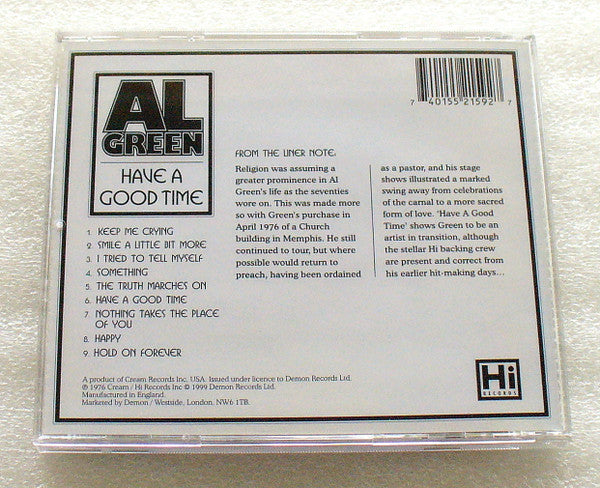 Al Green : Have A Good Time (CD, Album, RE)