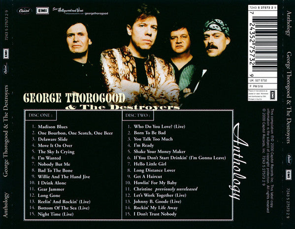 George Thorogood & The Destroyers : Anthology (2xCD, Comp)