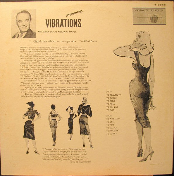 Ray Martin's Piccadilly Strings* : International Vibrations! (LP, Album, Mono)
