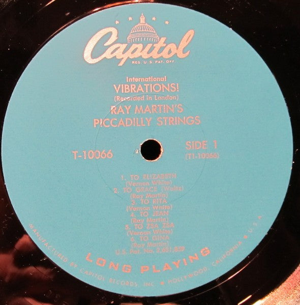 Ray Martin's Piccadilly Strings* : International Vibrations! (LP, Album, Mono)