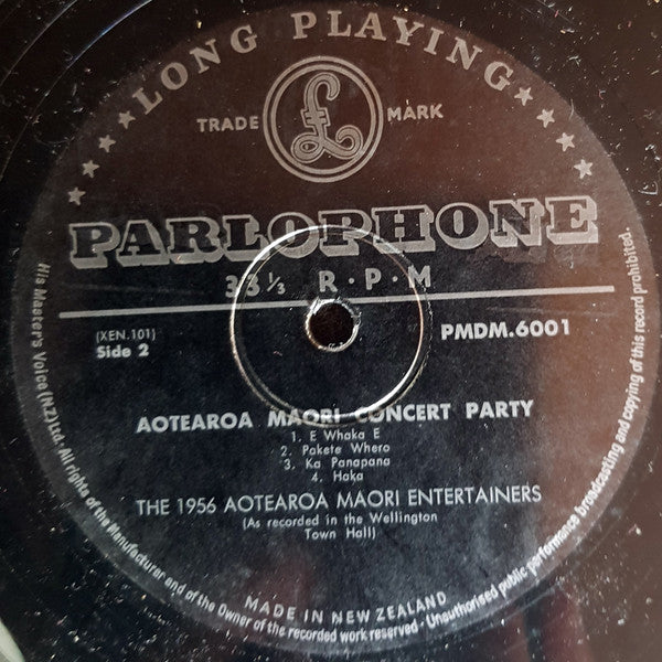 Aotearoa Maori Entertainers 1956* : Ao-tea-roa Maori Entertainers 1956 (10")