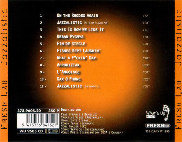 Fresh Lab : Jazzalistic (CD, Album)