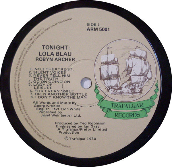 Robyn Archer : Tonight: Lola Blau (LP, Album)