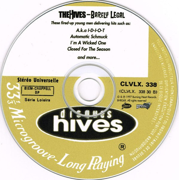 The Hives : Barely Legal (CD, Album)
