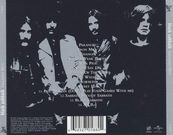 Black Sabbath : Greatest Hits (CD, Comp)
