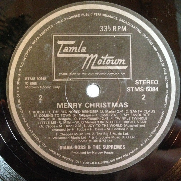 Diana Ross & The Supremes* : Merry Christmas (LP, Album, RE)