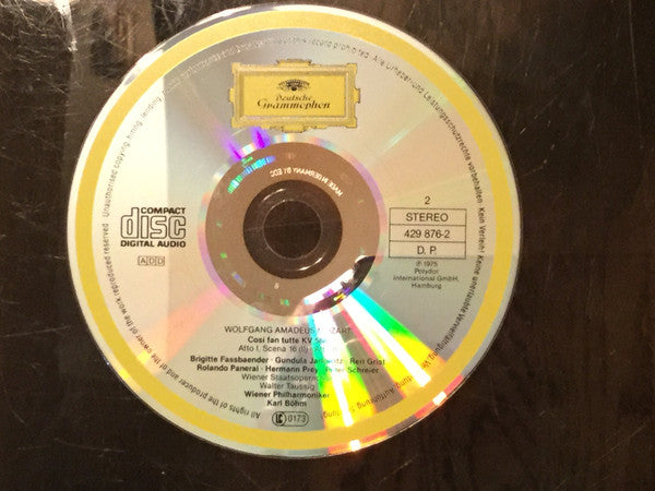 Mozart* - Gundula Janowitz • Brigitte Fassbaender • Reri Grist • Peter Schreier • Hermann Prey • Rolando Panerai • Wiener Staatsopernchor • Wiener Philharmoniker • Karl Böhm : Così Fan Tutte (2xCD, Album, RE, RM + Box, Sli)