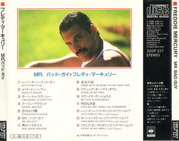 Freddie Mercury : Mr. Bad Guy (CD, Album)
