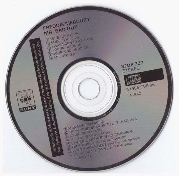 Freddie Mercury : Mr. Bad Guy (CD, Album)
