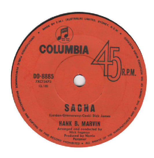 Hank B. Marvin* : Sacha (7", Single)