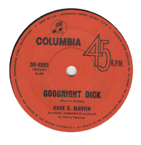 Hank B. Marvin* : Sacha (7", Single)