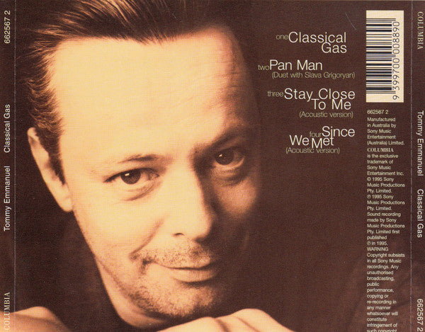 Tommy Emmanuel : Classical Gas (CD, Single)