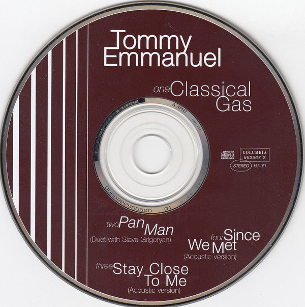 Tommy Emmanuel : Classical Gas (CD, Single)