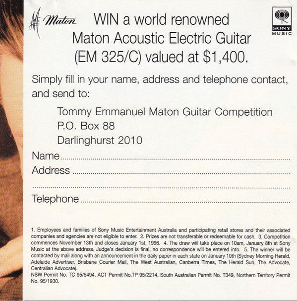 Tommy Emmanuel : Classical Gas (CD, Single)