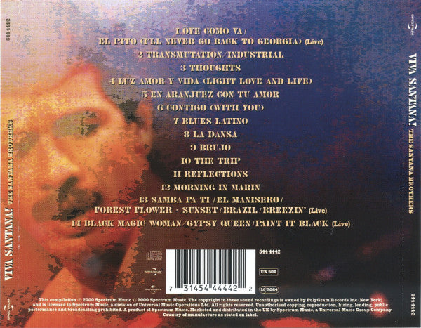 The Santana Brothers* : Viva Santana! (CD, Comp, RE, EDC)