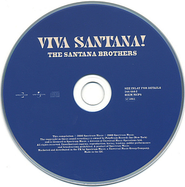 The Santana Brothers* : Viva Santana! (CD, Comp, RE, EDC)