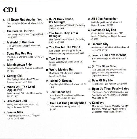 The Seekers : The Ultimate Collection (2xCD, Comp)