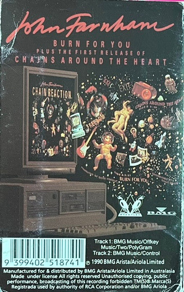 John Farnham : Burn For You (Cass, Single)