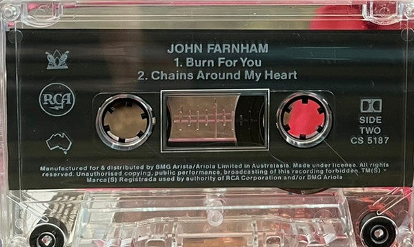 John Farnham : Burn For You (Cass, Single)