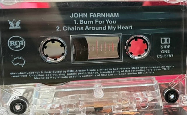 John Farnham : Burn For You (Cass, Single)