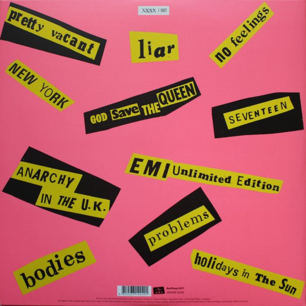 Sex Pistols : Never Mind The Bollocks, Here's The Sex Pistols (LP, Yel + LP, Pin + Album, Ltd, Num, RM)