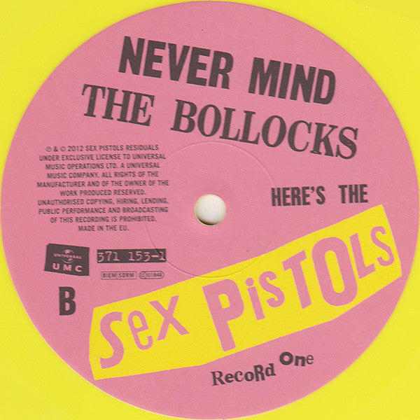 Sex Pistols : Never Mind The Bollocks, Here's The Sex Pistols (LP, Yel + LP, Pin + Album, Ltd, Num, RM)