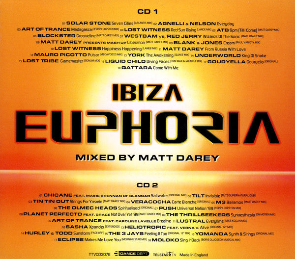 Matt Darey : Ibiza Euphoria (2xCD, Mixed)