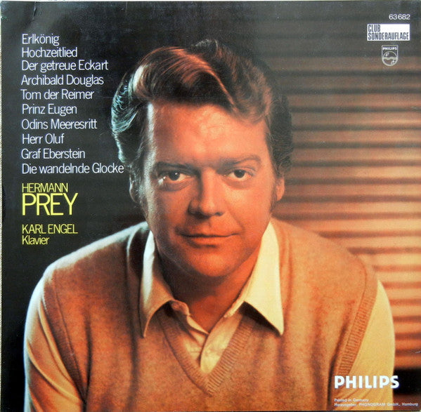 Hermann Prey / Karl Engel : 10 Loewe Balladen (LP, Club)