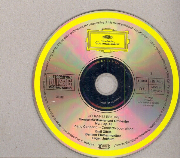 Johannes Brahms - Emil Gilels, Berliner Philharmoniker, Eugen Jochum : Die Klavierkonzerte / 7 Fantasien Op. 116 (2xCD, Album, Comp, RE)