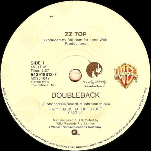 ZZ Top : Doubleback (7", Single)