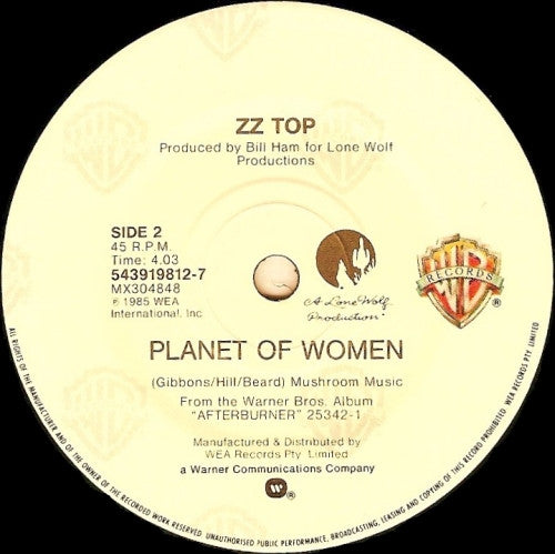 ZZ Top : Doubleback (7", Single)