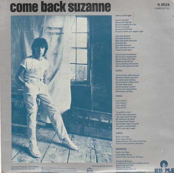 Bill Wyman : Come Back Suzanne (7", Single, Ltd)