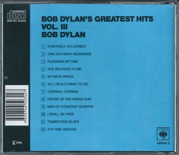 Bob Dylan : Bob Dylan's Greatest Hits Vol. III (CD, Comp, RE)