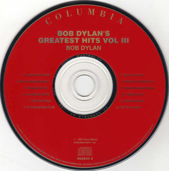 Bob Dylan : Bob Dylan's Greatest Hits Vol. III (CD, Comp, RE)