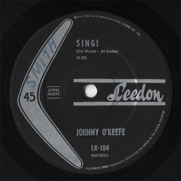 Johnny O'Keefe : Sing! (7")
