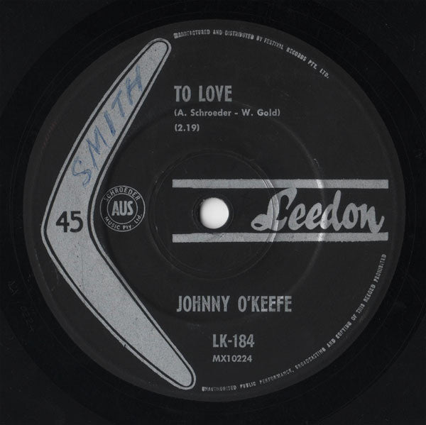 Johnny O'Keefe : Sing! (7")