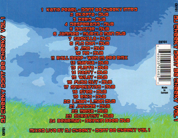 DJ Cheeky : Dont Be Cheeky Volume 1 (CD, Comp, Mixed)