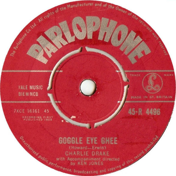 Charlie Drake : Tom Thumb's Tune / Goggle Eye Ghee (7")