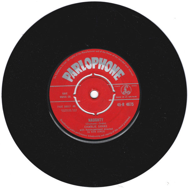 Charlie Drake : Naughty / Old Mr. Shadow (7", Single)