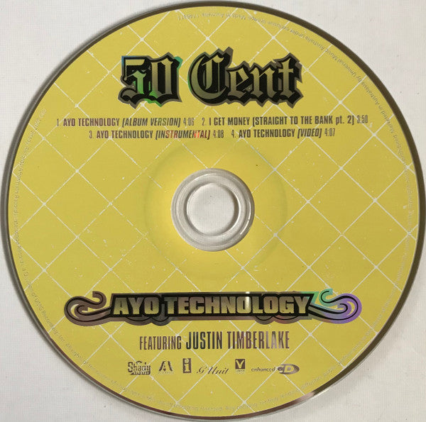 50 Cent Featuring Justin Timberlake : Ayo Technology (CD, Single, Enh)