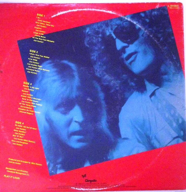 Ian Hunter : Welcome To The Club - Live (2xLP, Album)