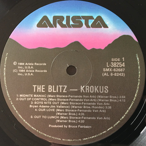 Krokus : The Blitz (LP, Album)