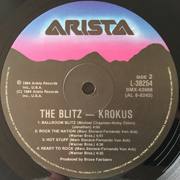 Krokus : The Blitz (LP, Album)